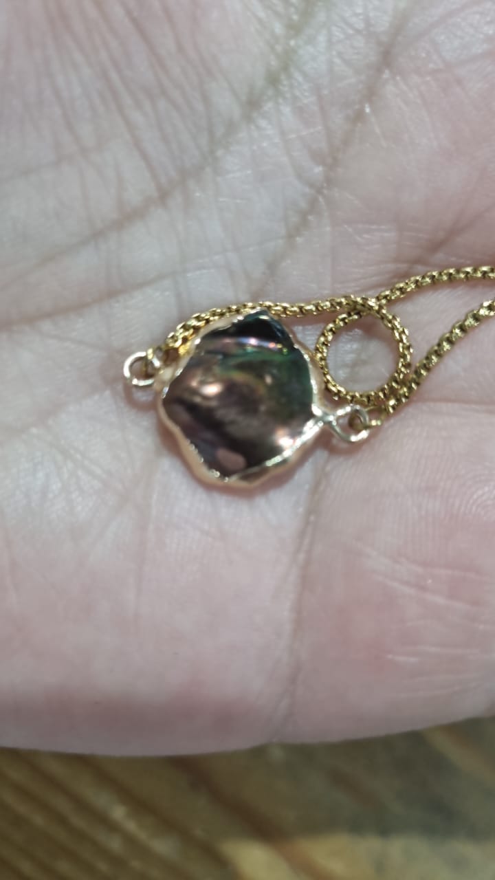 Cocoa Shell Pebble Bracelet