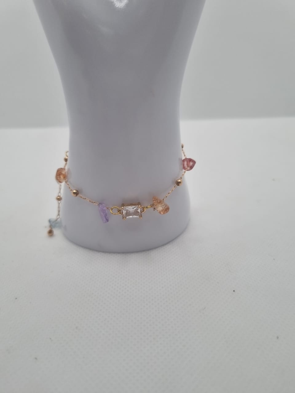 Pastel Skies — Mini Gem Charm Bracelet