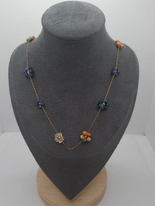Limited Edition Hand-Beaded Floral Necklace